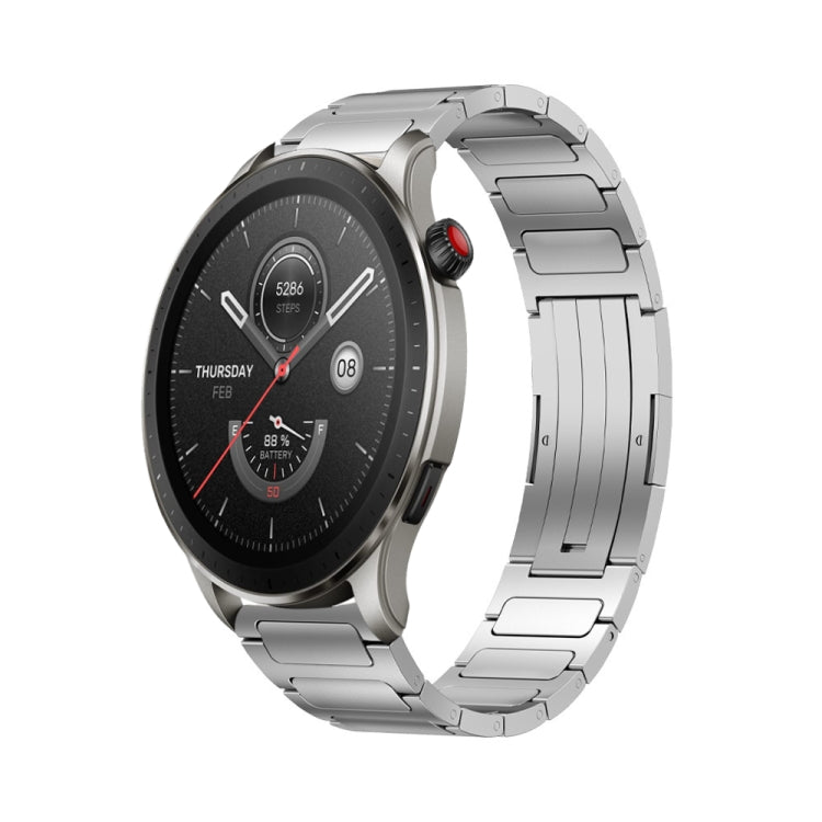 22mm I-Shaped Titanium Alloy Watch Band, For Amazfit GTR 4 Pro, For Amazfit GTR 4, For Amazfit GTR 3 Pro, For Amazfit GTR 3