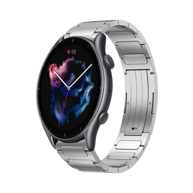 22mm I-Shaped Titanium Alloy Watch Band, For Amazfit GTR 4 Pro, For Amazfit GTR 4, For Amazfit GTR 3 Pro, For Amazfit GTR 3