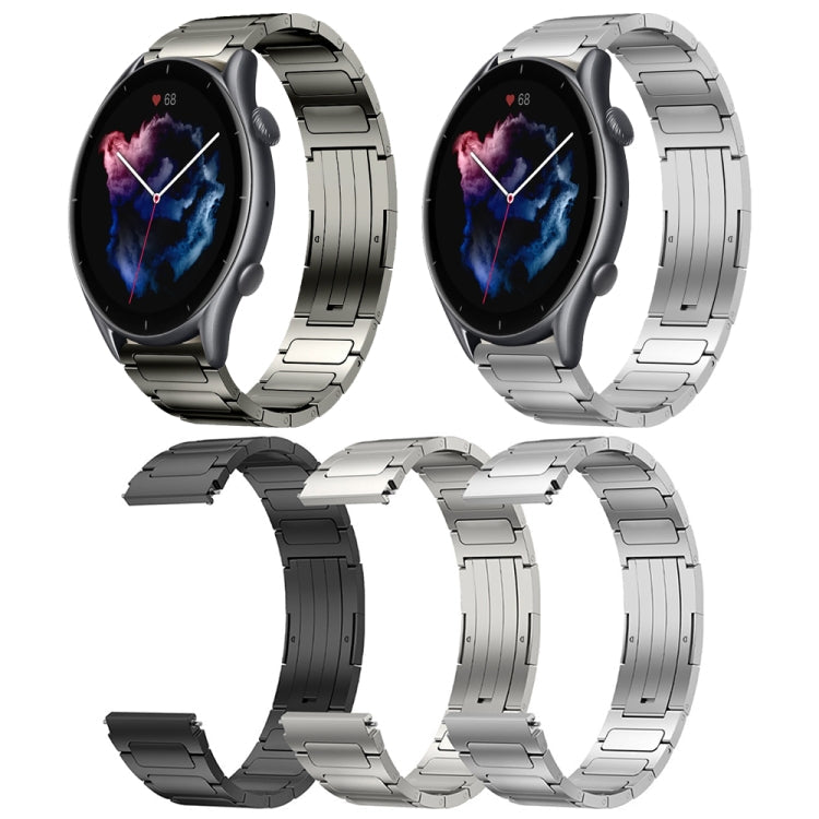 22mm I-Shaped Titanium Alloy Watch Band, For Amazfit GTR 4 Pro, For Amazfit GTR 4, For Amazfit GTR 3 Pro, For Amazfit GTR 3