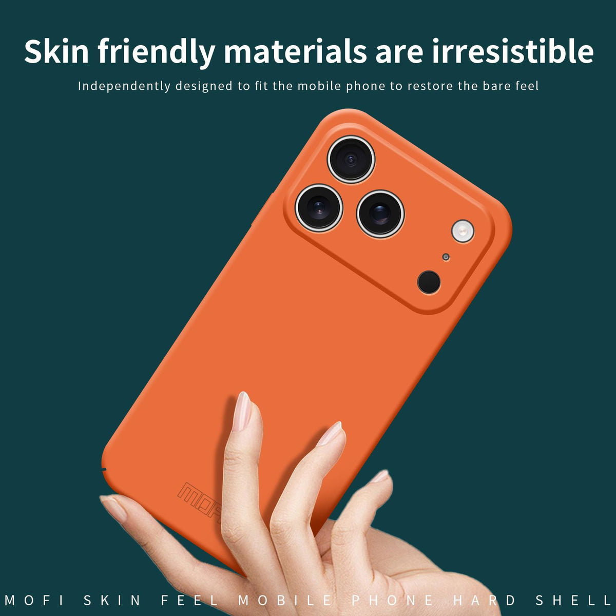 Compatible with iPhone 18 Pro Max MOFI Qin Series Skin Feel All-inclusive PC Phone Case - Blue