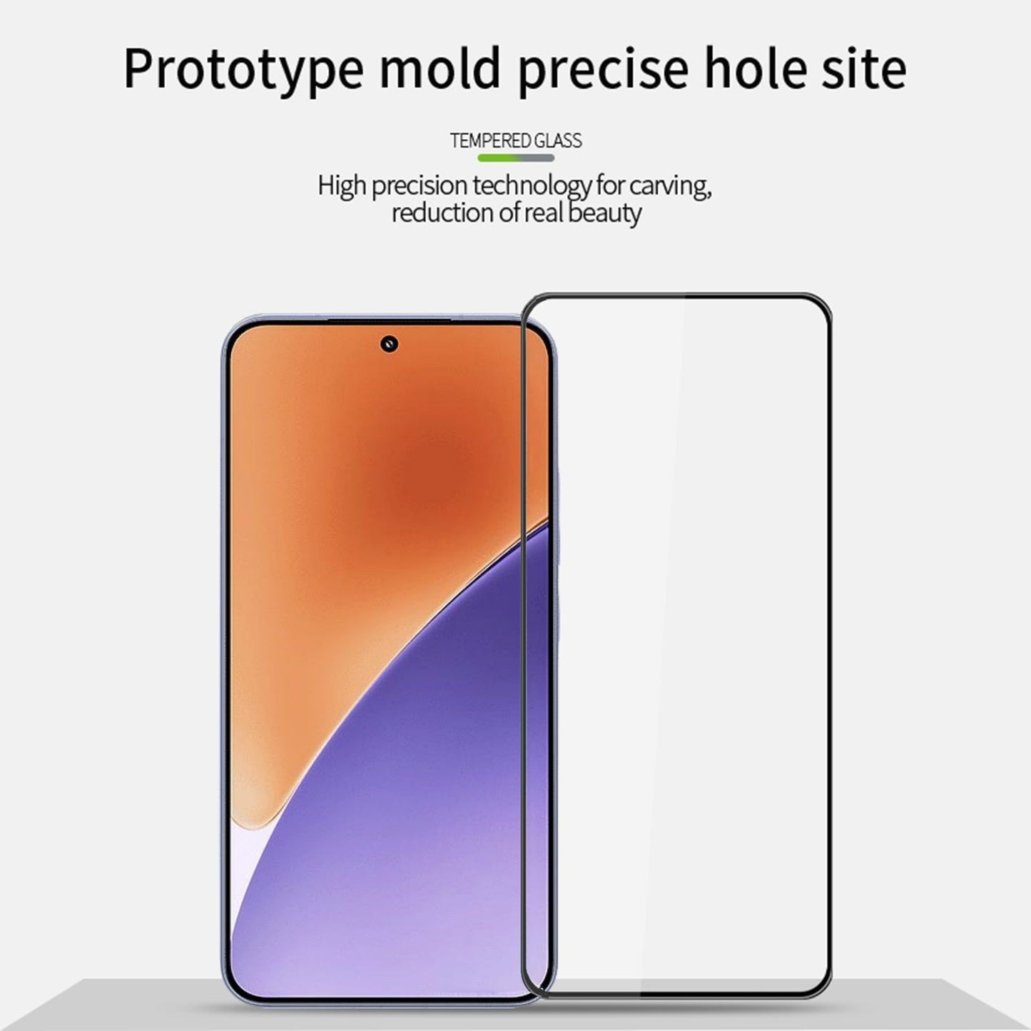 For Xiaomi 15 MOFI 9H 3D Explosion-proof Tempered Glass Film(Black)