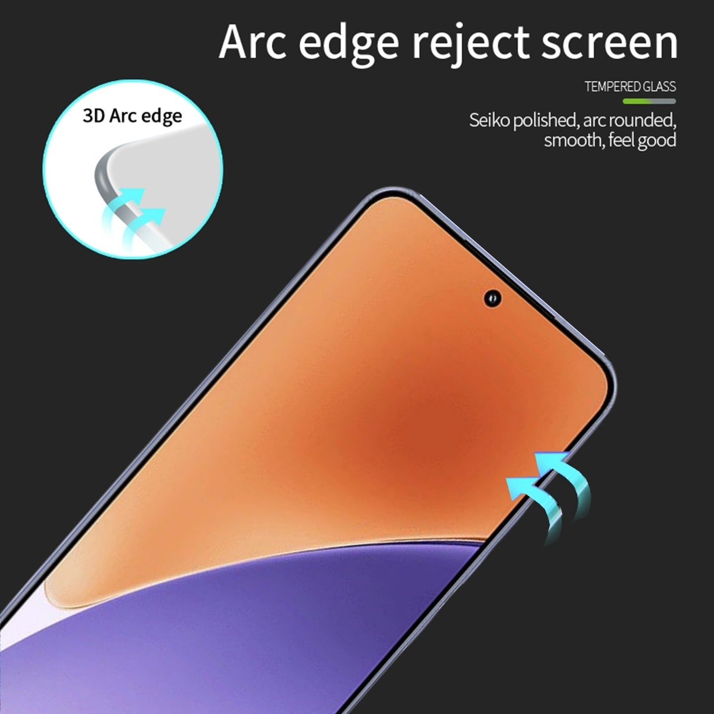 For Xiaomi 15 MOFI 9H 3D Explosion-proof Tempered Glass Film(Black)