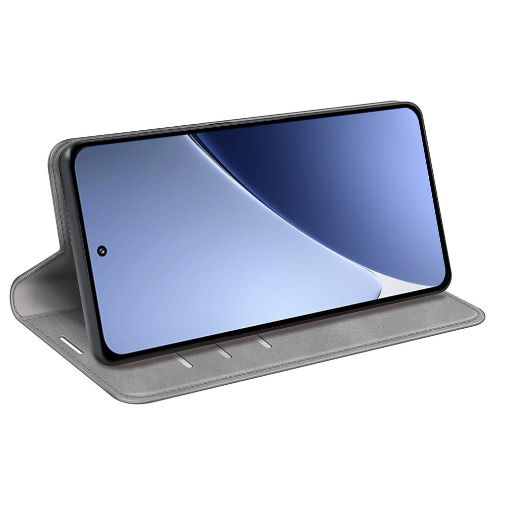 For Xiaomi 15 Pro Retro-skin Magnetic Suction Leather Phone Case(Grey)