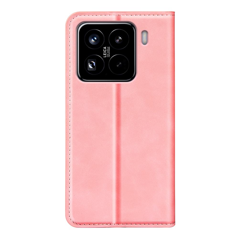 For Xiaomi 15 Pro Retro-skin Magnetic Suction Leather Phone Case(Pink)