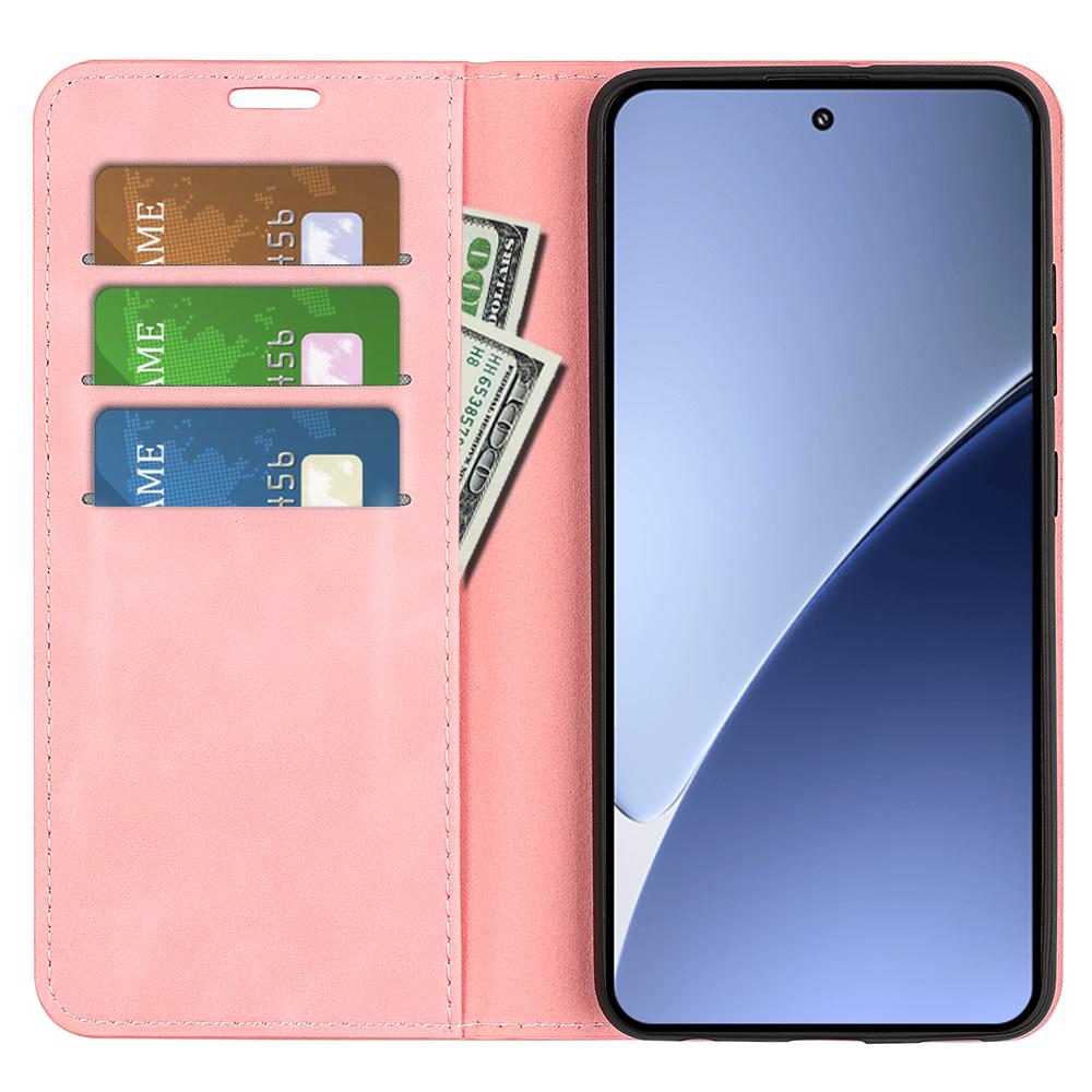 For Xiaomi 15 Pro Retro-skin Magnetic Suction Leather Phone Case(Pink)