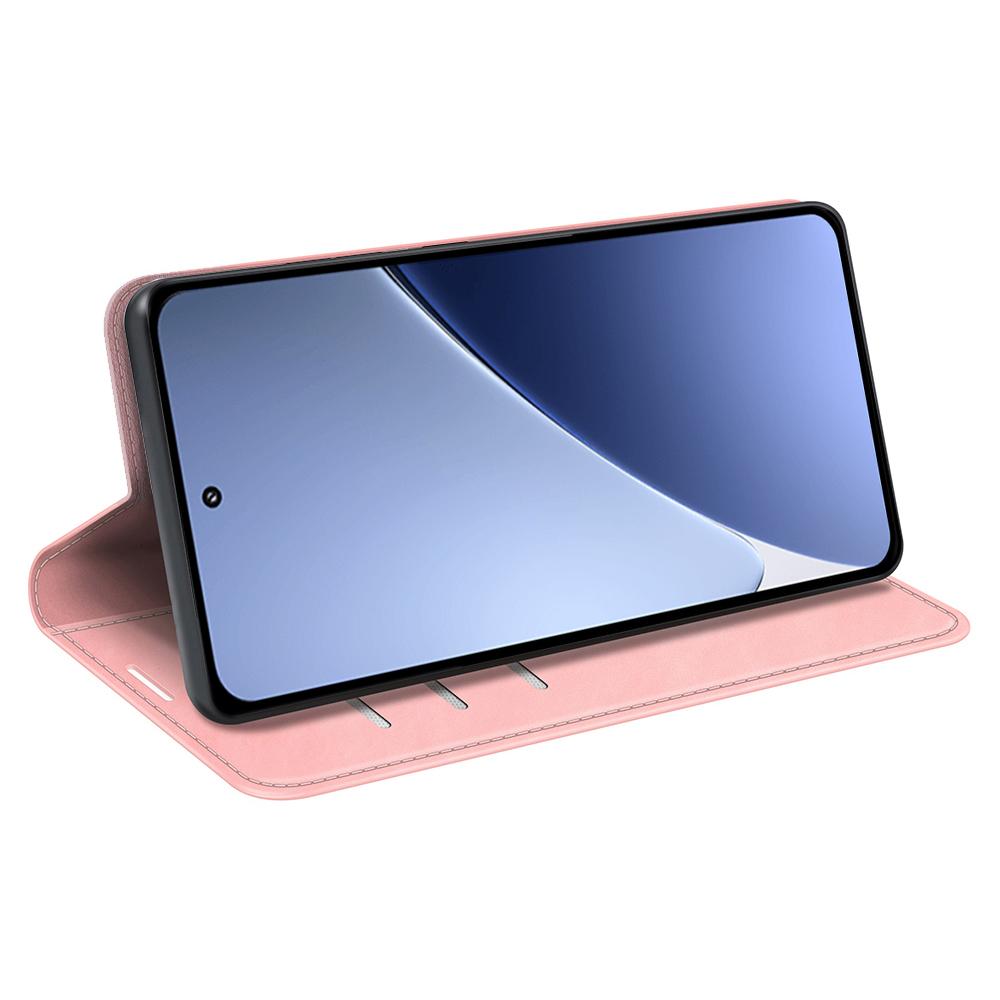 For Xiaomi 15 Pro Retro-skin Magnetic Suction Leather Phone Case(Pink)