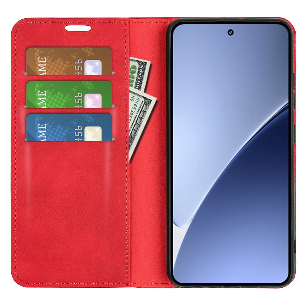 For Xiaomi 15 Pro Retro-skin Magnetic Suction Leather Phone Case(Red)