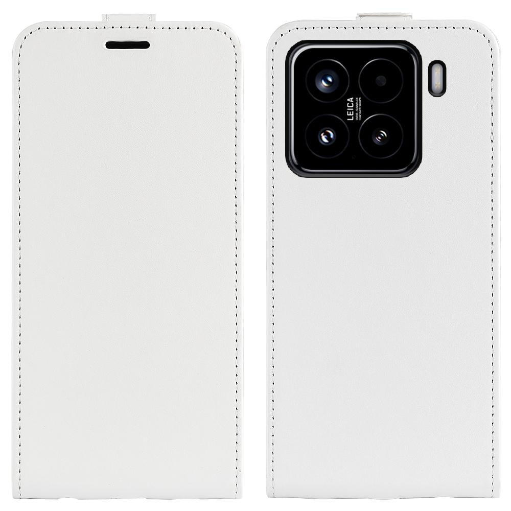 For Xiaomi 15 R64 Texture Single Vertical Flip Leather Phone Case(White)