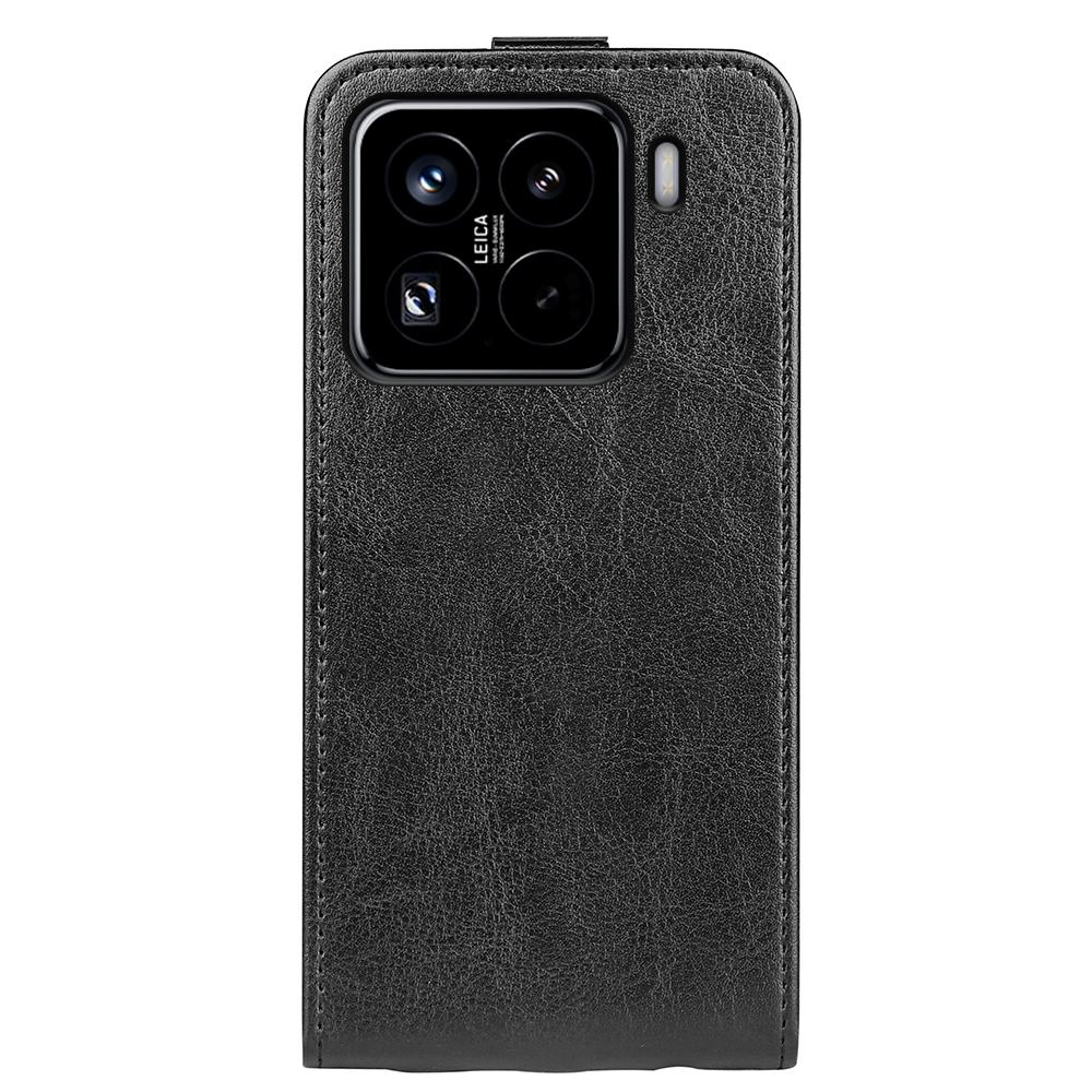 For Xiaomi 15 Pro R64 Texture Single Vertical Flip Leather Phone Case(Black)