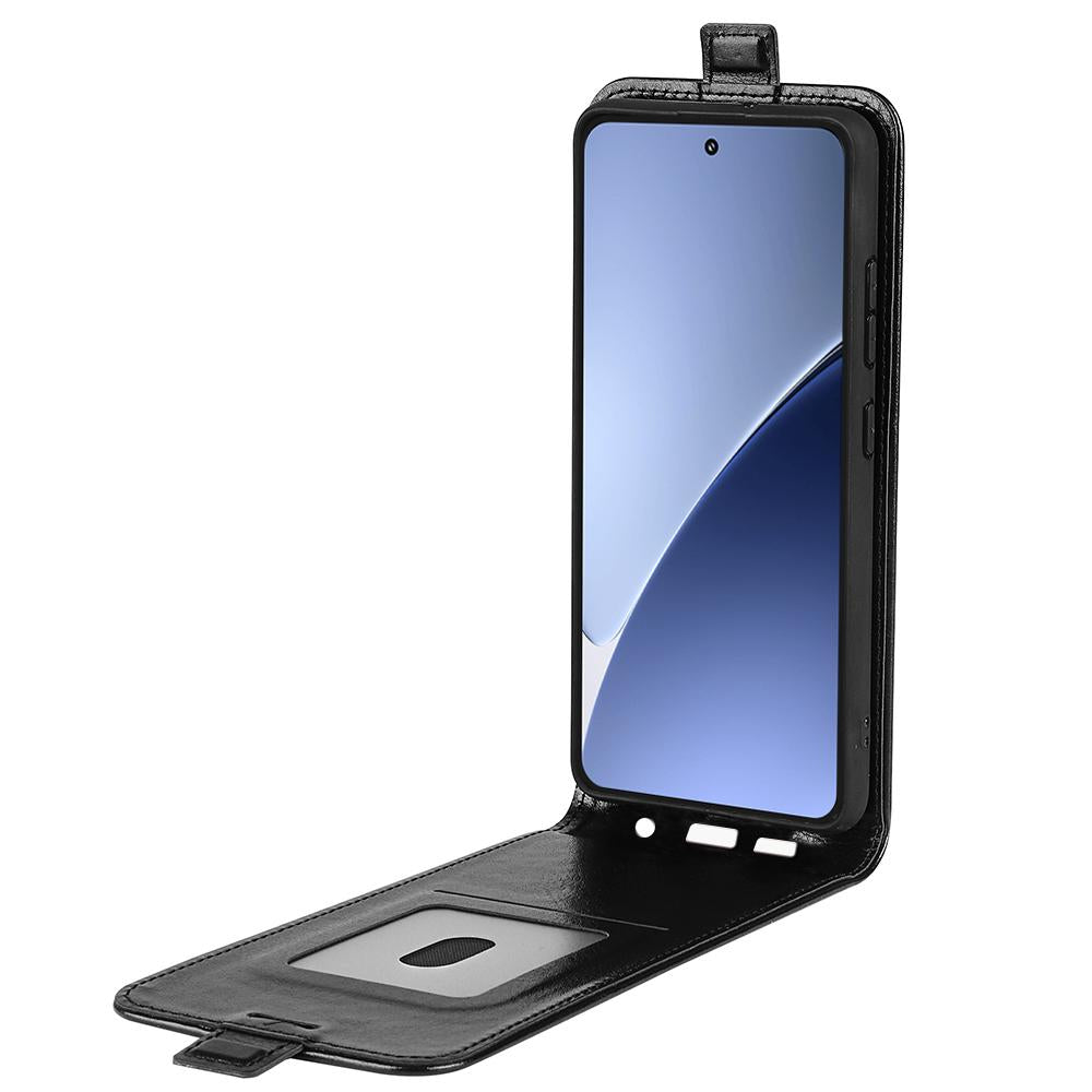 For Xiaomi 15 Pro R64 Texture Single Vertical Flip Leather Phone Case(Black)