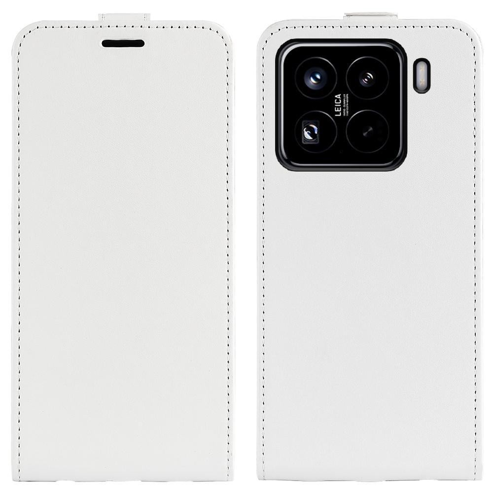 For Xiaomi 15 Pro R64 Texture Single Vertical Flip Leather Phone Case(White)