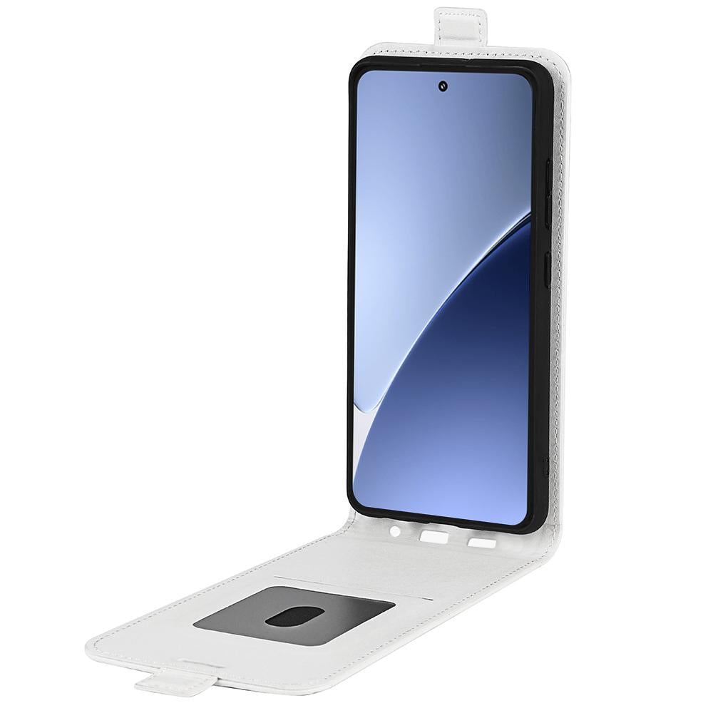For Xiaomi 15 Pro R64 Texture Single Vertical Flip Leather Phone Case(White)