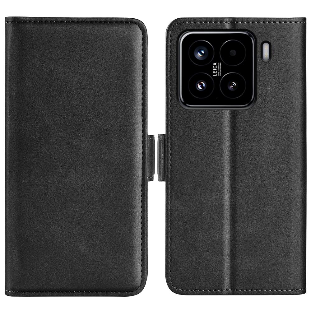 For Xiaomi 15 Dual-side Magnetic Buckle Horizontal Flip Leather Phone Case(Black)