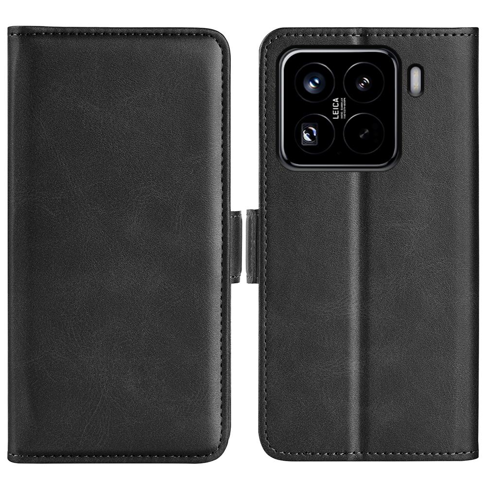 For Xiaomi 15 Pro Dual-side Magnetic Buckle Horizontal Flip Leather Phone Case(Black)