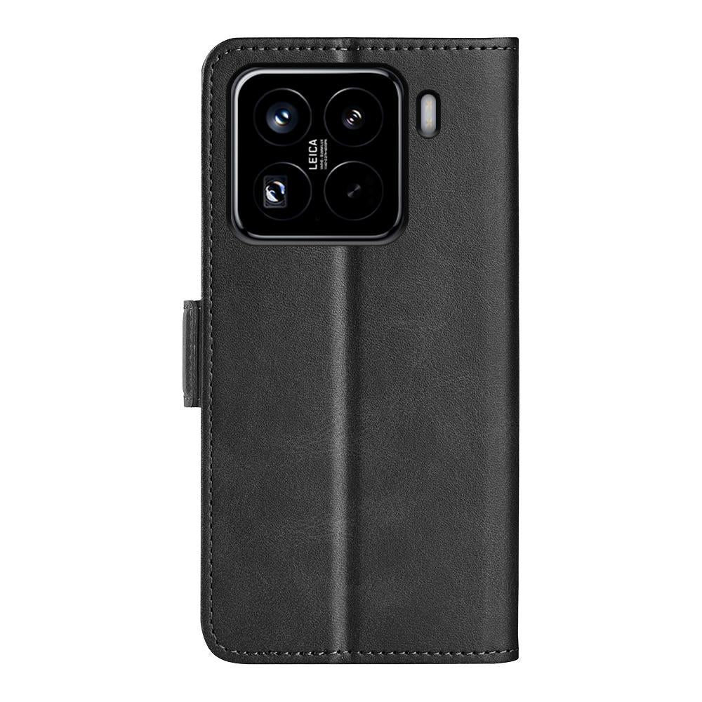 For Xiaomi 15 Pro Dual-side Magnetic Buckle Horizontal Flip Leather Phone Case(Black)