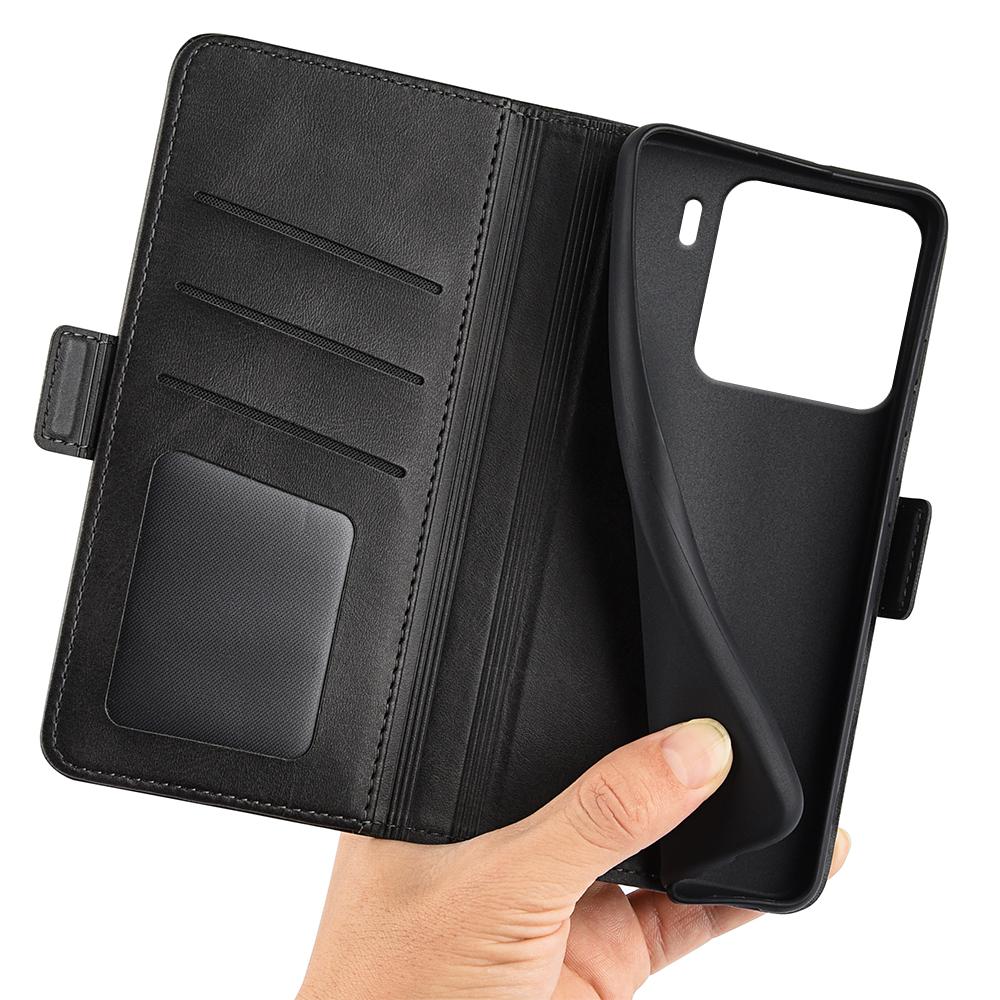 For Xiaomi 15 Pro Dual-side Magnetic Buckle Horizontal Flip Leather Phone Case(Black)