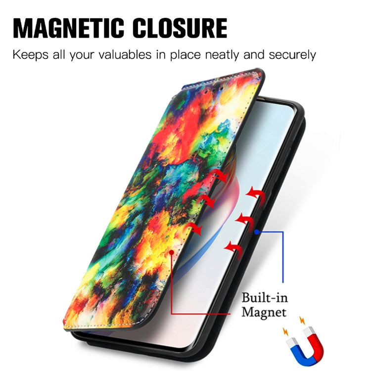 For Honor X9b CaseNeo Colorful Magnetic Leather Phone Case(Colorful Cloud)