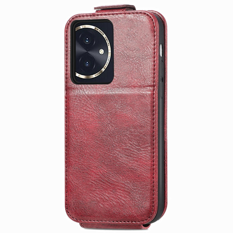 For Honor 100 5G Zipper Wallet Vertical Flip Leather Phone Case(Red)