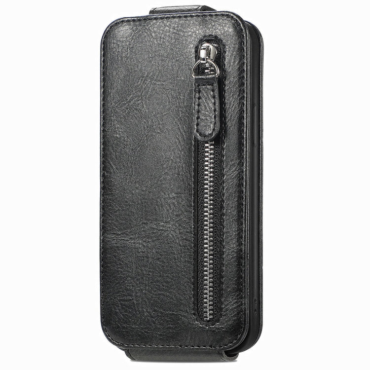 For Honor 100 5G Zipper Wallet Vertical Flip Leather Phone Case(Black)