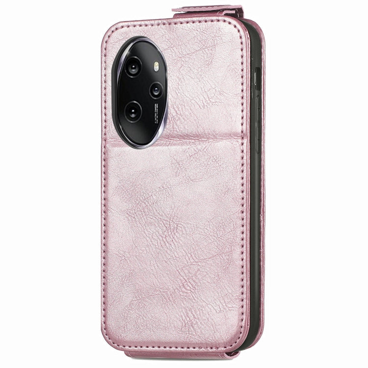 For Honor 100 Pro Zipper Wallet Vertical Flip Leather Phone Case(Pink)