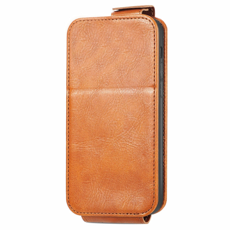 For Honor X50i 5G Zipper Wallet Vertical Flip Leather Phone Case(Brown)