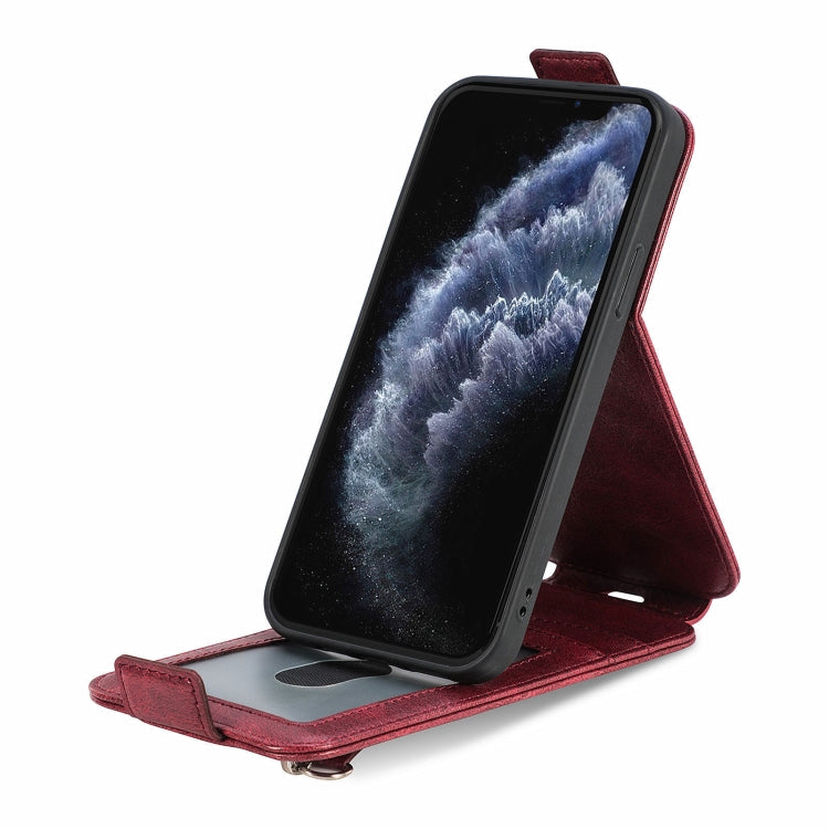 For Honor X50i 5G Zipper Wallet Vertical Flip Leather Phone Case(Red)