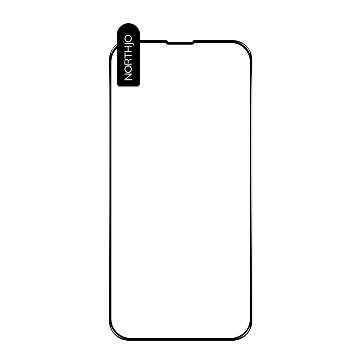 For iPhone 16e NORTHJO A++ Screen Protector Full Glue Silk Printing Tempered Glass Film