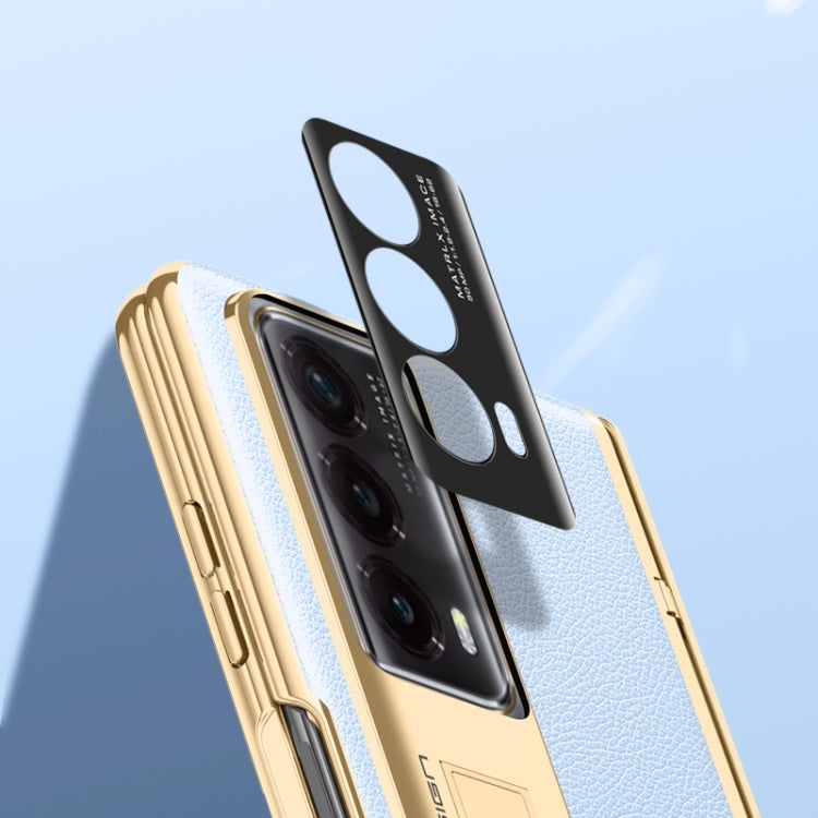 For Honor Magic Vs2 Electroplated Case-film Integral Hinge Shockproof Phone Case(Blue)