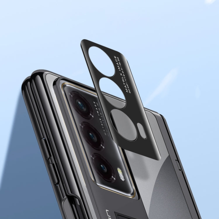 For Honor Magic Vs2 Electroplated Case-film Integral Hinge Shockproof Phone Case(Blue)