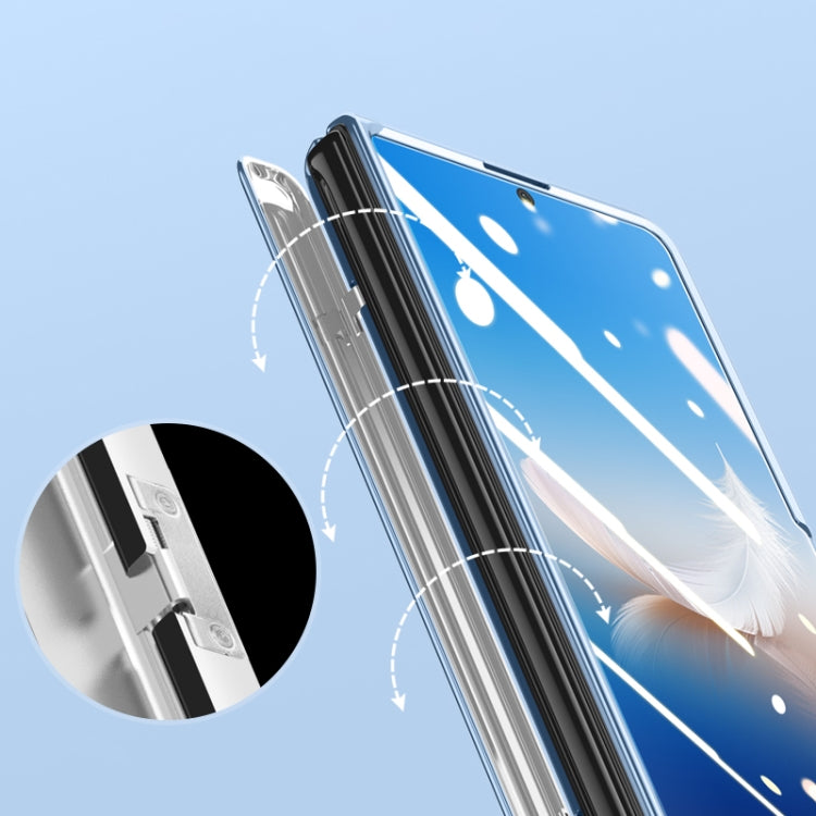 For Honor Magic Vs2 Electroplated Case-film Integral Hinge Shockproof Phone Case(White)