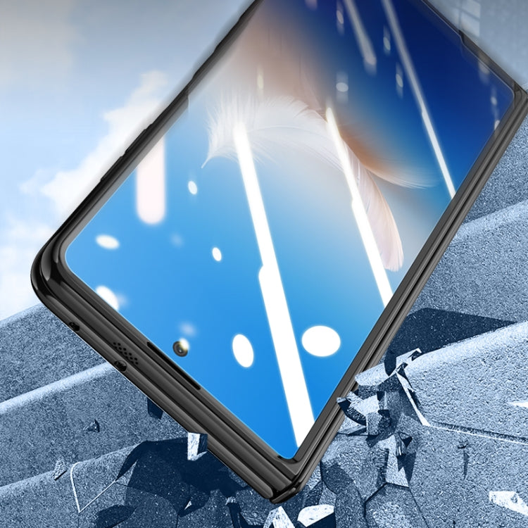 For Honor Magic Vs2 Electroplated Case-film Integral Hinge Shockproof Phone Case(Blue)