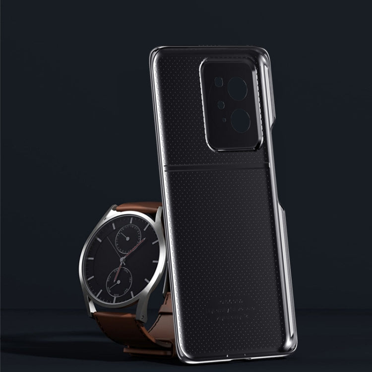 For Honor 100 Pro Electroplating Plain-leather All-inclusive Shockproof Phone Case(Purple)