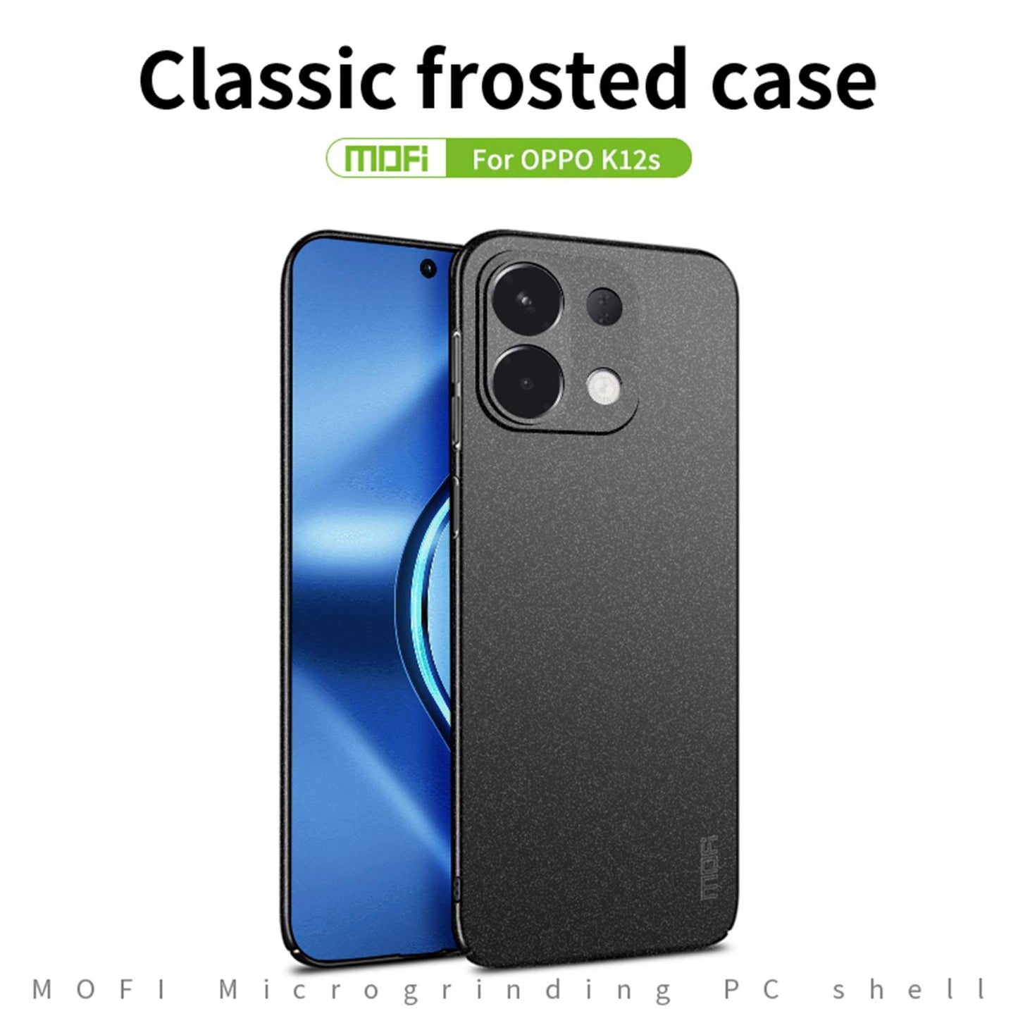 For OPPO K12s / K13 MOFI Fandun Series Frosted PC Ultra-thin All-inclusive Phone Case(Gray)