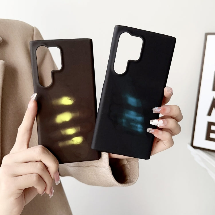 For Samsung Galaxy S24 5G Thermal Sensor Discoloration Silicone Phone Case(Black)