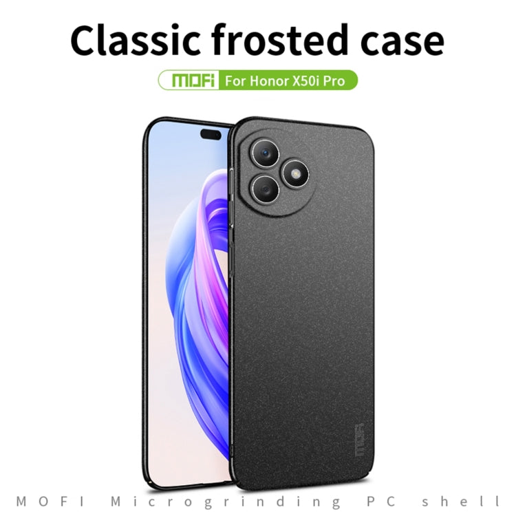For Honor X50i+ / X50i Pro MOFI Fandun Series Frosted PC Ultra-thin All-inclusive Phone Case(Gray)