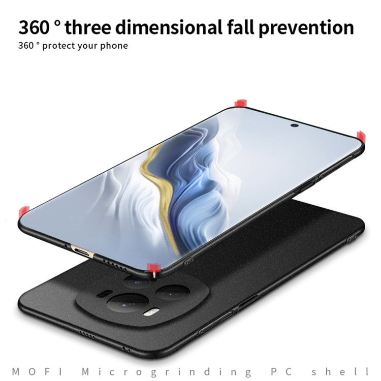 For Honor Magic6 MOFI Fandun Series Frosted PC Ultra-thin All-inclusive Phone Case(Black)