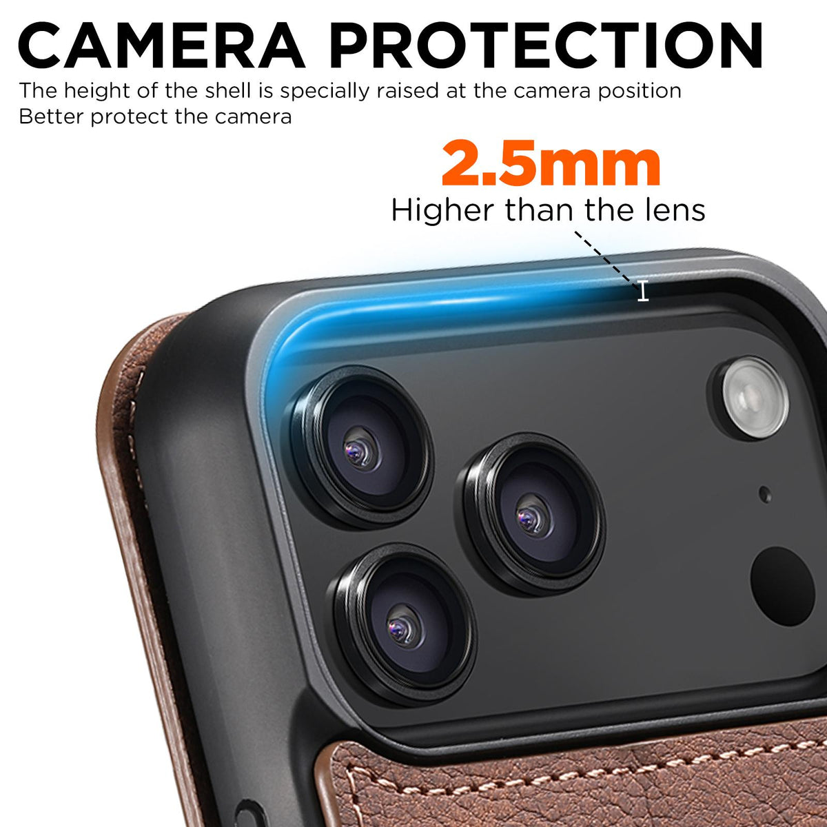 Compatible with iPhone 18 Pro Suteni J06 Retro Matte Litchi Texture Leather MagSafe Phone Case - Brown