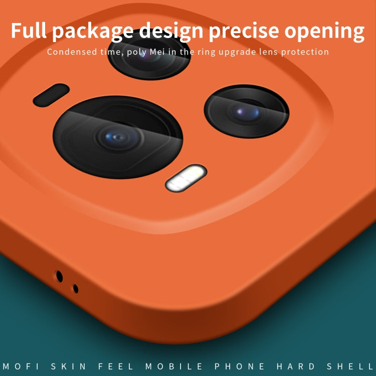 For Honor Magic6 MOFI Qin Series Skin Feel All-inclusive PC Phone Case(Orange)