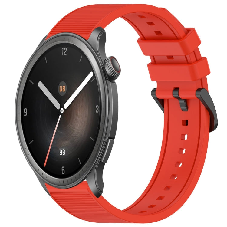 22mm Textured Silicone Solid Color Watch Band, For Amazfit Balance, For Amazfit BIP 5