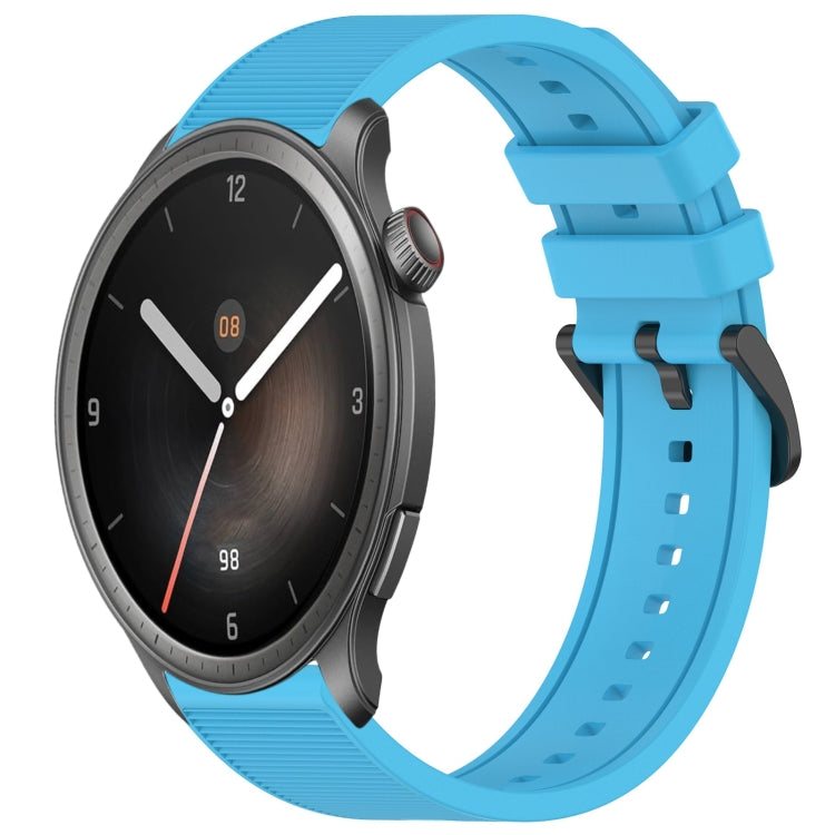 22mm Textured Silicone Solid Color Watch Band, For Amazfit Balance, For Amazfit BIP 5
