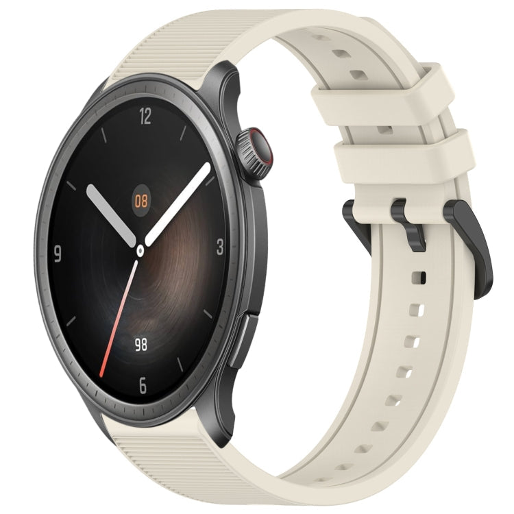 22mm Textured Silicone Solid Color Watch Band, For Amazfit Balance, For Amazfit BIP 5