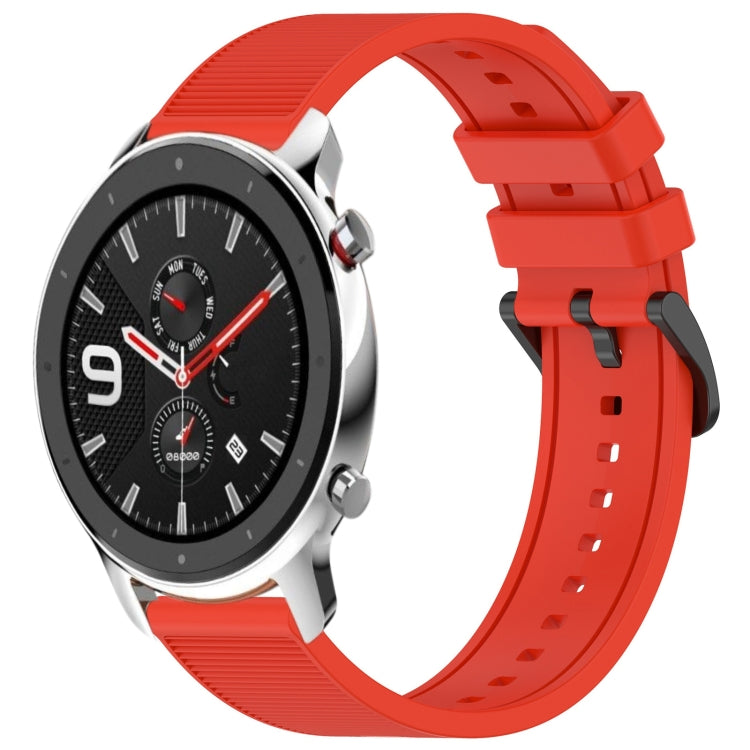 22mm Textured Silicone Solid Color Watch Band, For Amazfit GTR 4 Pro, For Amazfit GTR 4