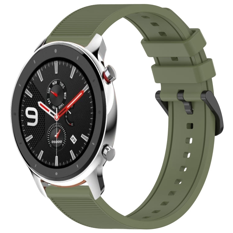 22mm Textured Silicone Solid Color Watch Band, For Amazfit GTR 4 Pro, For Amazfit GTR 4