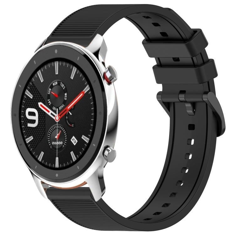 22mm Textured Silicone Solid Color Watch Band, For Amazfit GTR 4 Pro, For Amazfit GTR 4