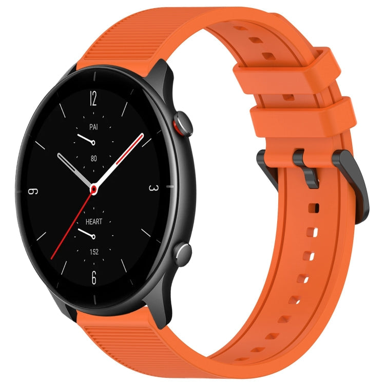22mm Textured Silicone Solid Color Watch Band, For Amazfit GTR 2e, For Amazfit GTR 2