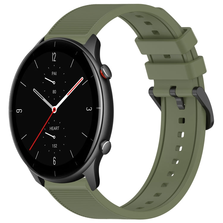 22mm Textured Silicone Solid Color Watch Band, For Amazfit GTR 2e, For Amazfit GTR 2
