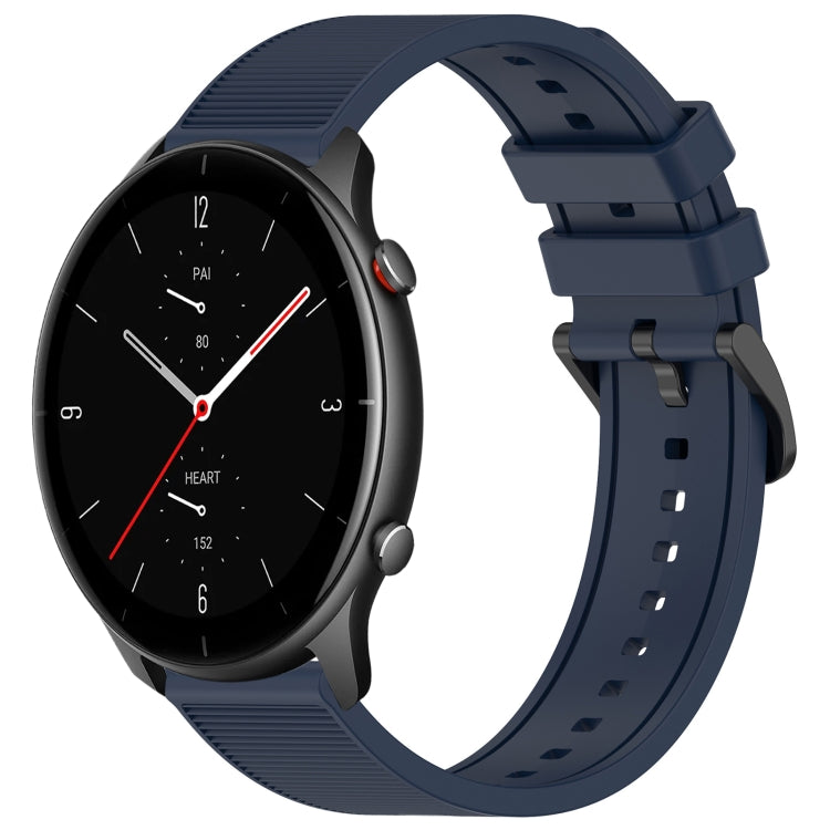 22mm Textured Silicone Solid Color Watch Band, For Amazfit GTR 2e, For Amazfit GTR 2