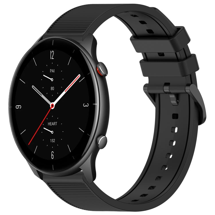 22mm Textured Silicone Solid Color Watch Band, For Amazfit GTR 2e, For Amazfit GTR 2