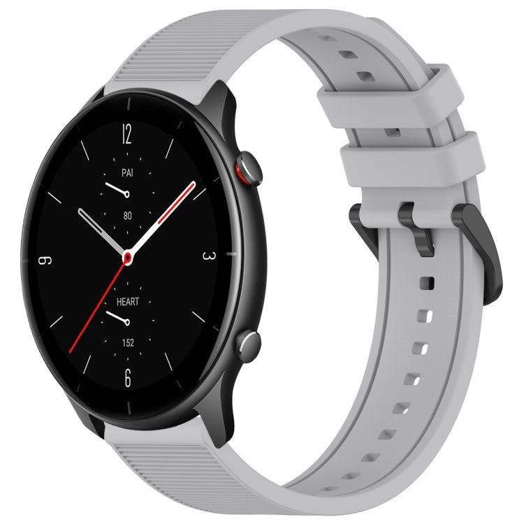 22mm Textured Silicone Solid Color Watch Band, For Amazfit GTR 2e, For Amazfit GTR 2