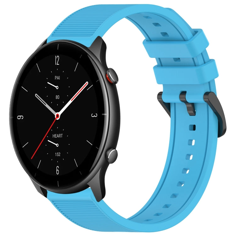 22mm Textured Silicone Solid Color Watch Band, For Amazfit GTR 2e, For Amazfit GTR 2